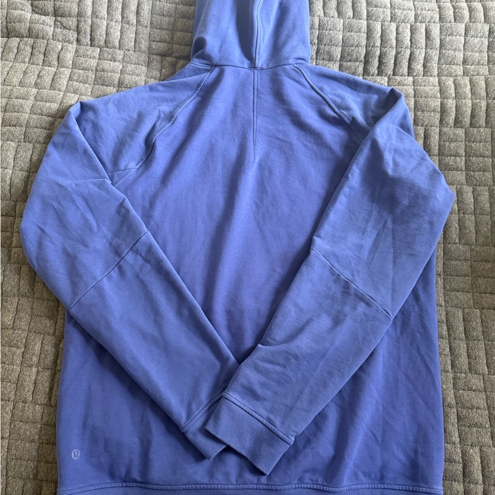 Lululemon Royal City Sweat Blue Hooded Pullover - Picture 2 of 5